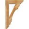 Ekena Millwork Olympic Slat Rough Sawn Bracket w/ Offset Brace, Western Red Cedar, 6"W x 20"D x 32"H BKT0604X20X32OLY06RWR - alternate 3